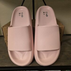 Mix‎ No. 6 Pink Slide Sandals